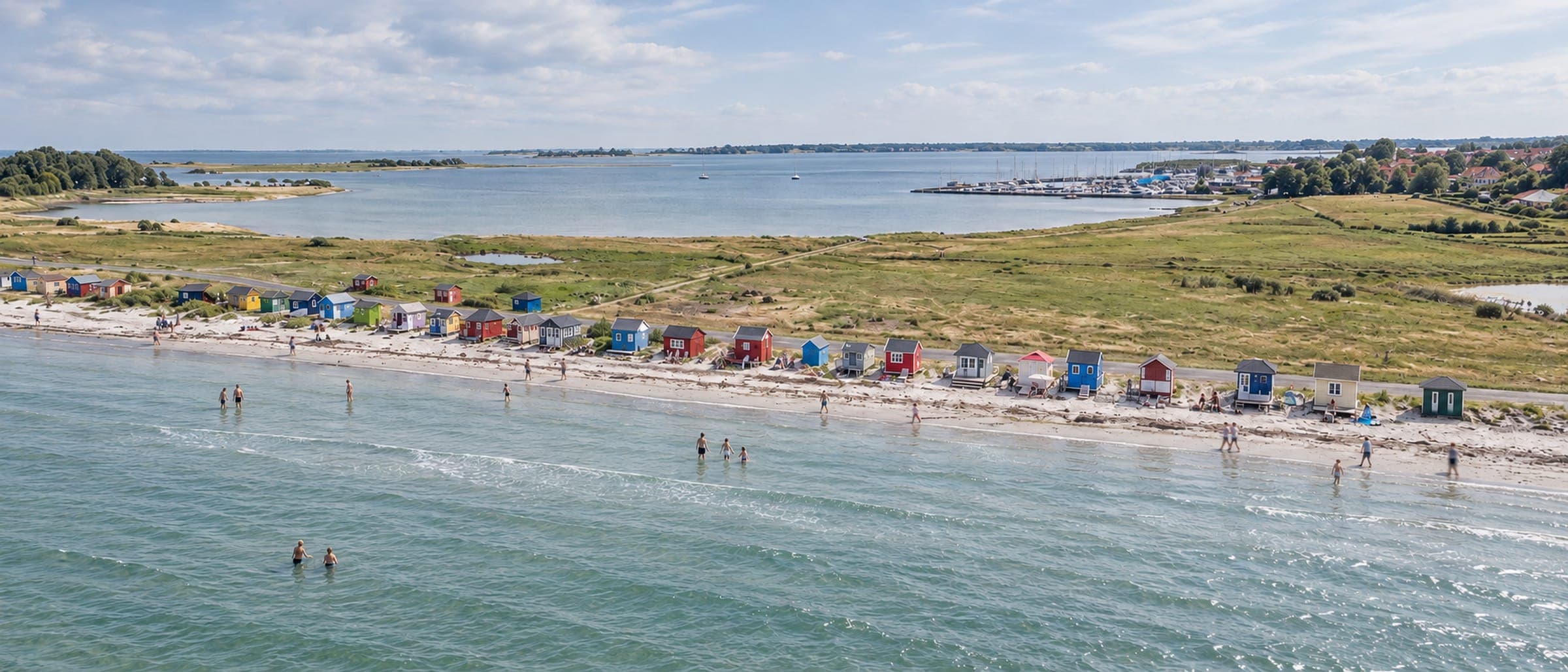 Vesterstrand og badehusene ved Ærøskøbing, Ærø Kommune