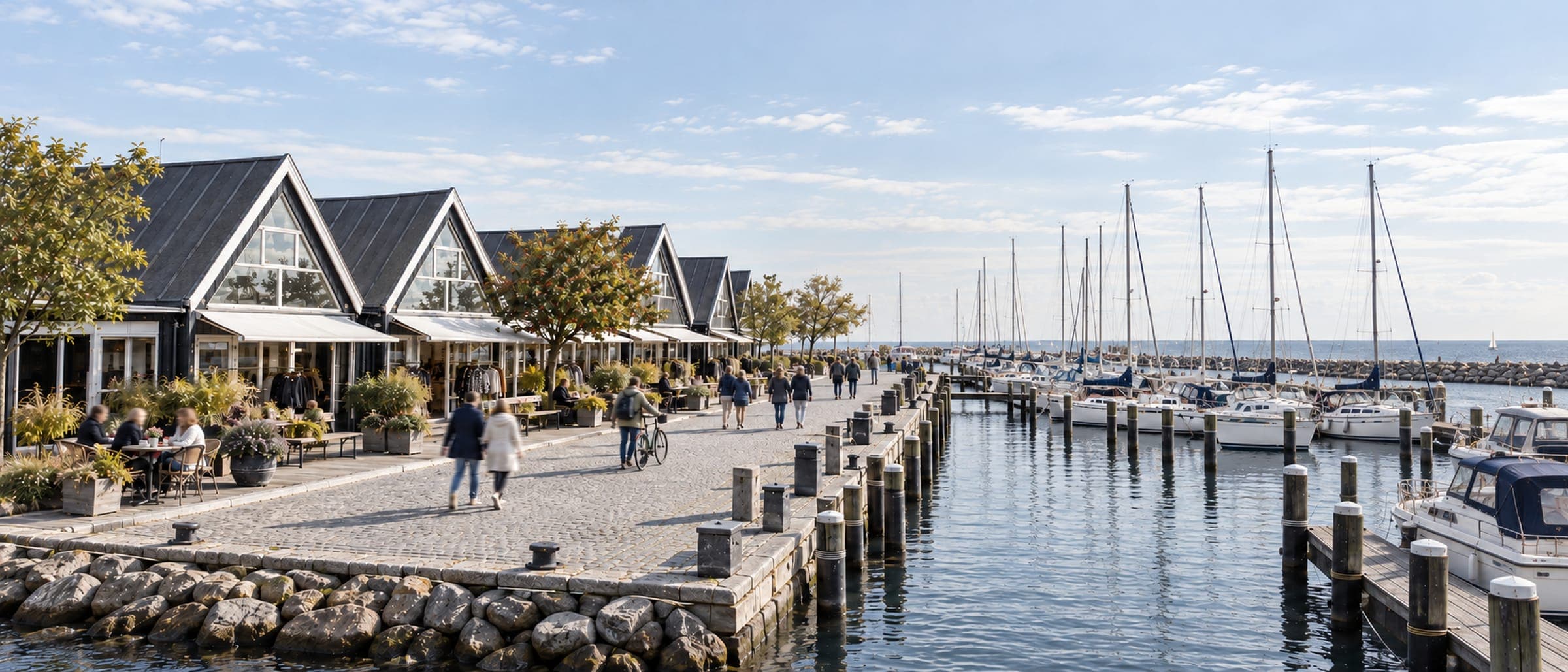 Rungsted Havn – havnepromenaden, Hørsholm Kommune