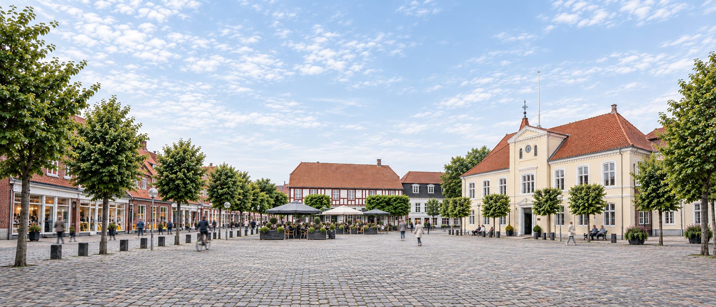 Torvet i Ringkøbing – byliv og caféer, Ringkøbing-Skjern Kommune